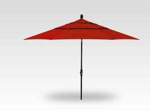 11′ jockey red collar tilt umbrella – black frame