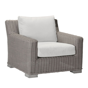 rustic lounge chair in oyster – frame only