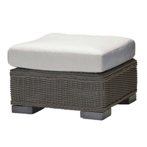 rustic ottoman in slate grey – frame only