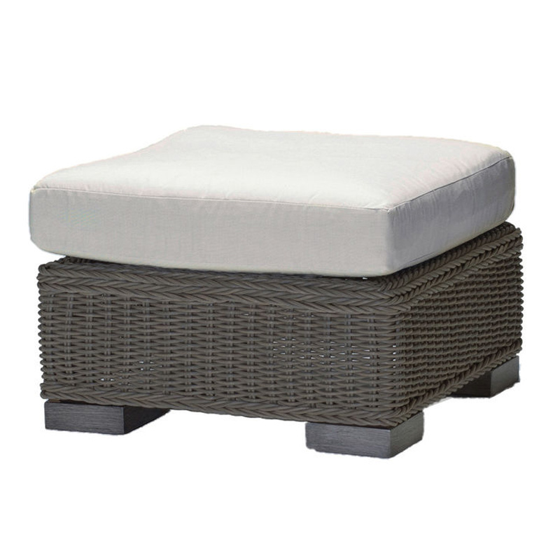 rustic ottoman in slate grey – frame only product image