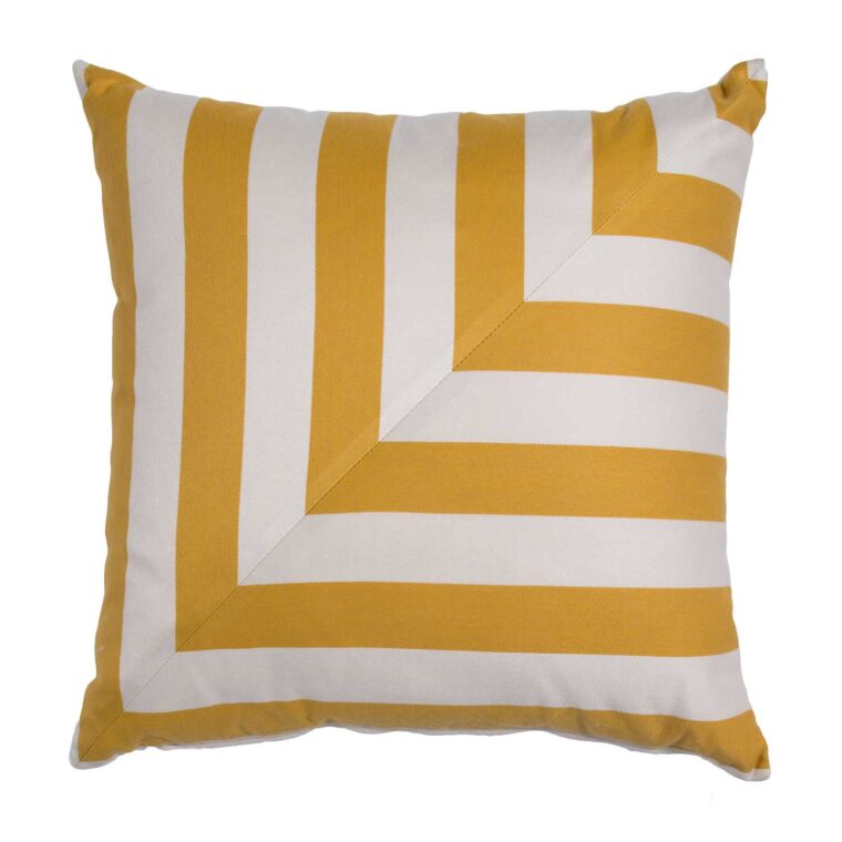 halo l-stripe mustard 20×20 throw pillow product image