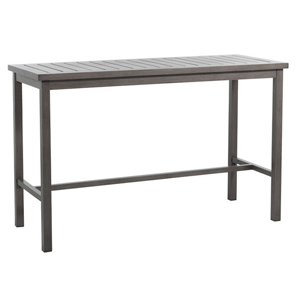 club aluminum bar table in slate grey (no hole)