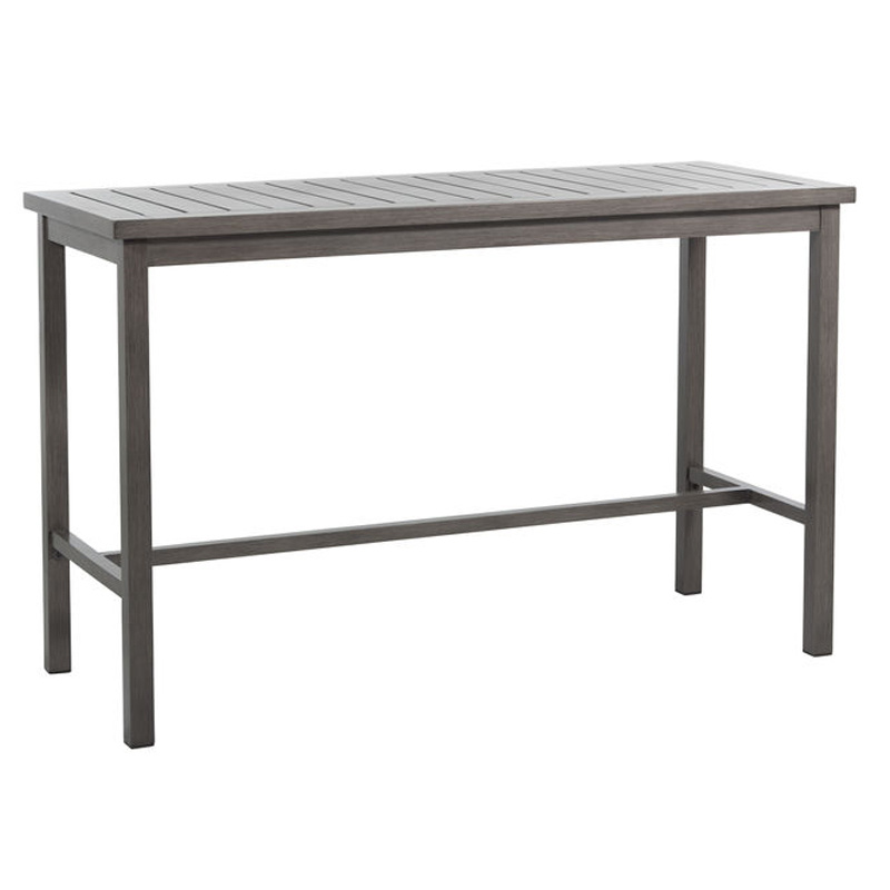 club aluminum bar table in slate grey (no hole) product image
