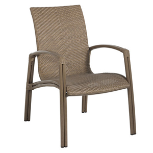 luna arm chair in oak / burlap