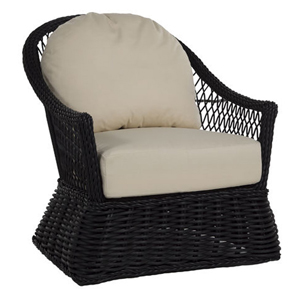 soho wicker lounge in black – frame only thumbnail