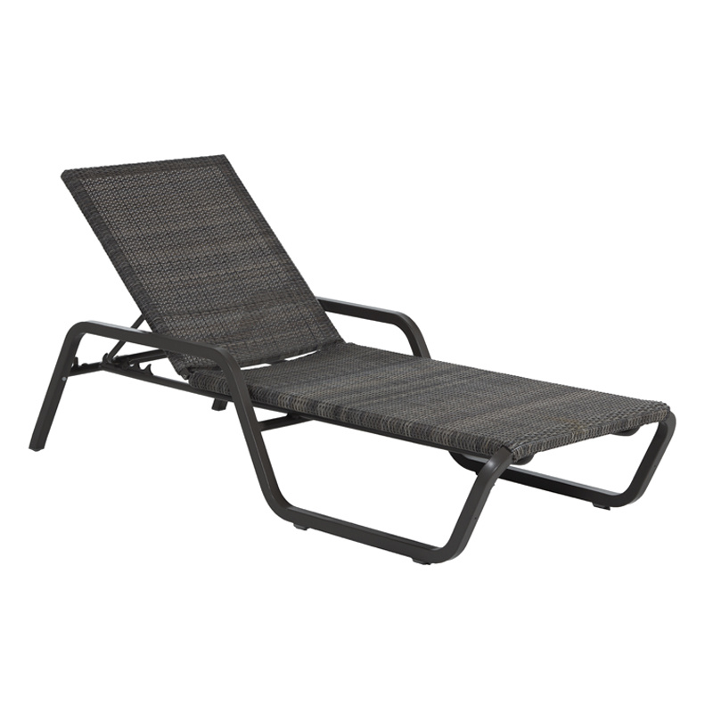oscar woven chaise in slate grey product image