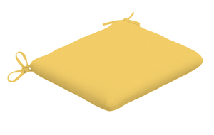 yellow dining cushion
