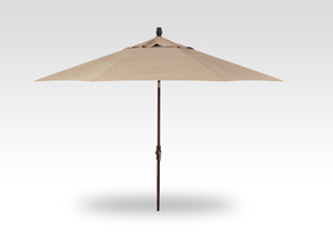 11′ dupione sand collar tilt umbrella – bronze frame