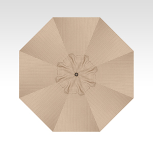 11′ dupione sand collar tilt umbrella – bronze frame thumbnail