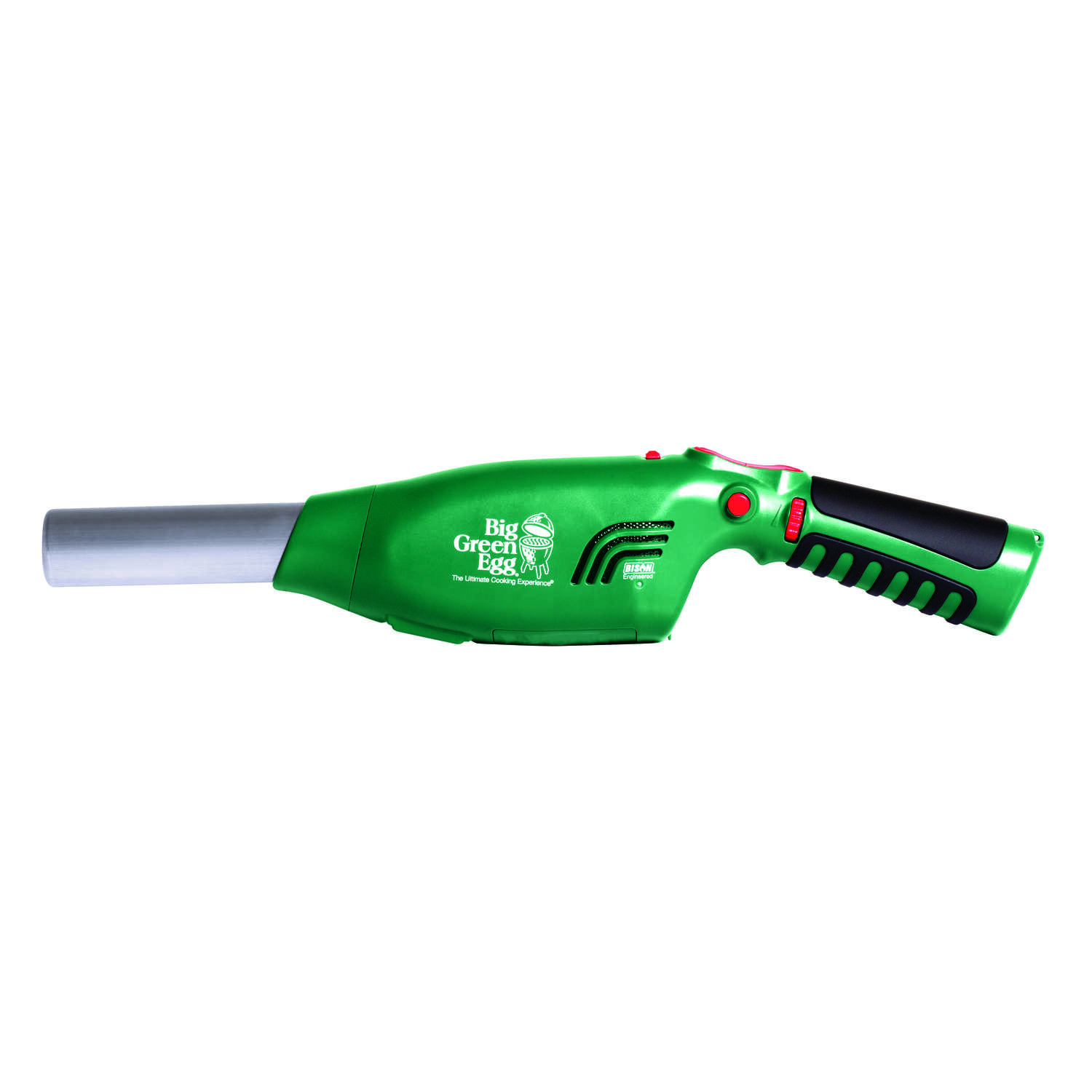 “bison airlighter 520 refillable butane firestarter, with rechargeable batteries, an led light and a folding handle” product image