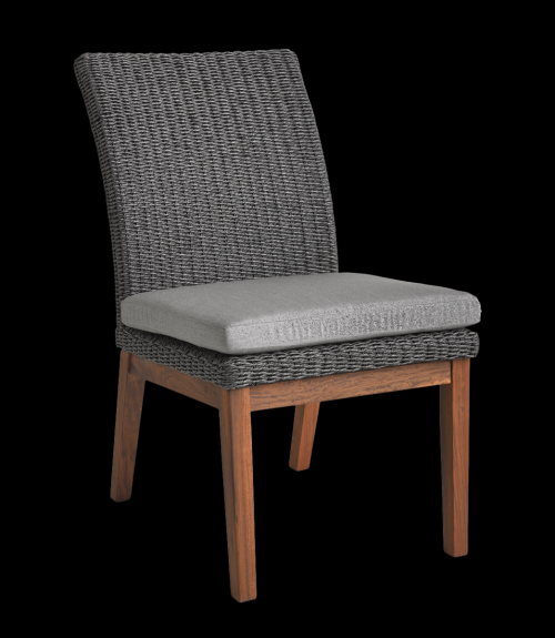 coral side chair gray