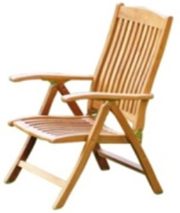 teak 5-position chair