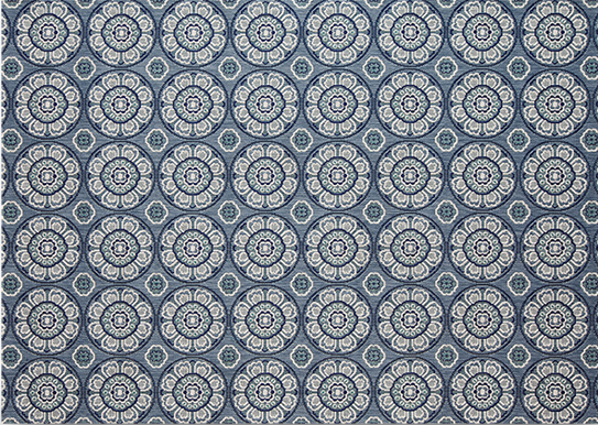 meridian 5×7 rug – steel blue product image