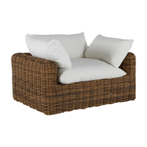 montecito lounge in raffia – frame only