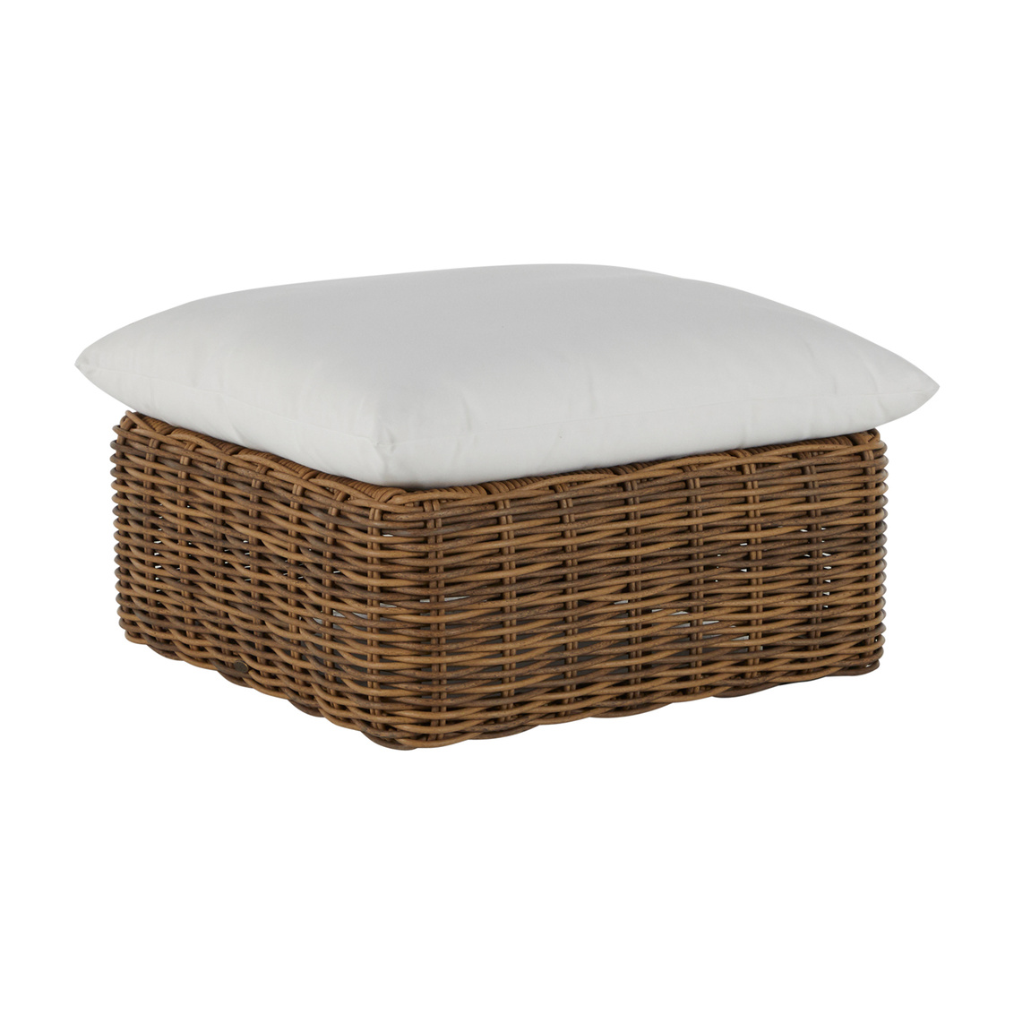 montecito woven ottoman in raffia – frame only product image