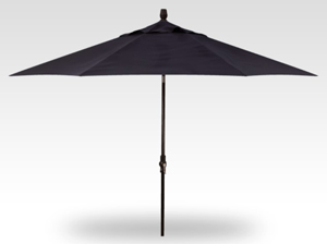 11′ navy collar tilt umbrella – black frame