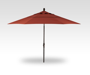 11 burgundy collar tilt umbrella – black frame