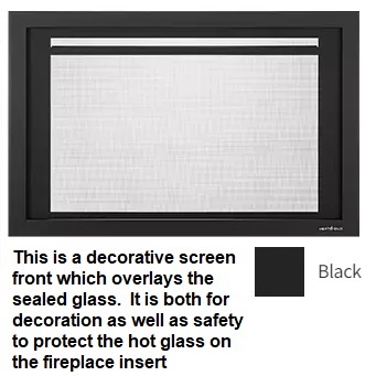 firescreen 30 inch screen front – black product image