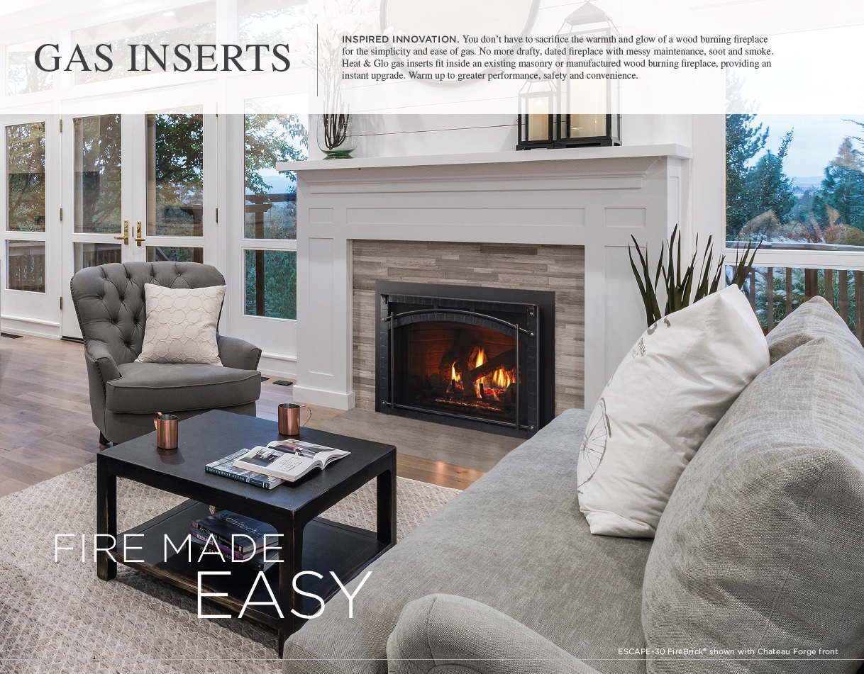 cosmo 30 inch gas fireplace insert thumbnail image
