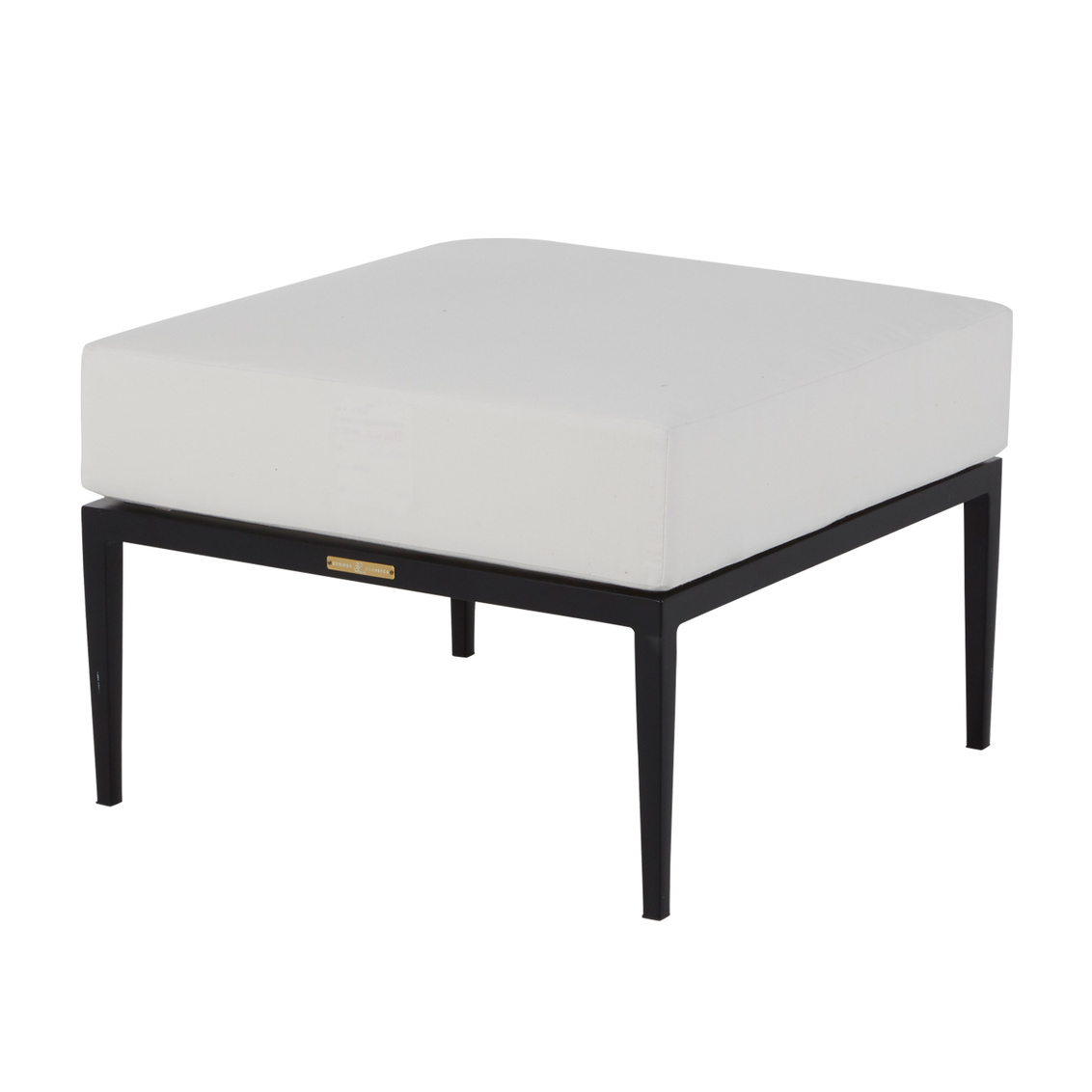 elegante aluminum ottoman in midnight – frame only product image
