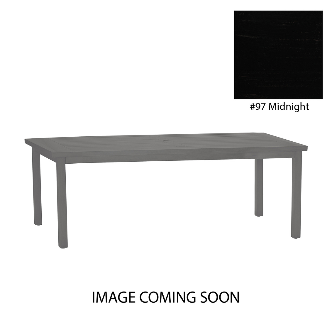 club aluminum rectangular dining table in midnight product image
