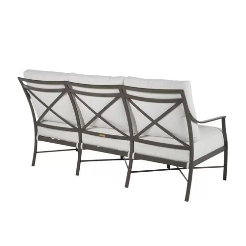 monaco aluminum sofa in slate grey – frame only thumbnail