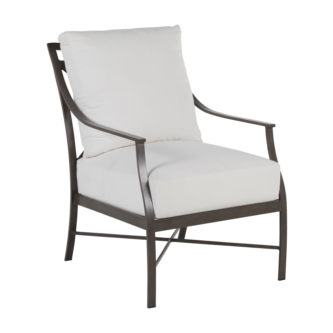 monaco aluminum lounge in slate grey – frame only product image