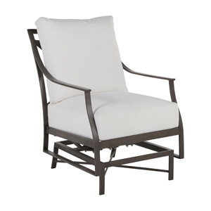 monaco aluminum spring lounge in slate grey – frame only