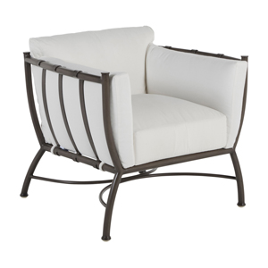 majorca club chair in slate grey – frame only