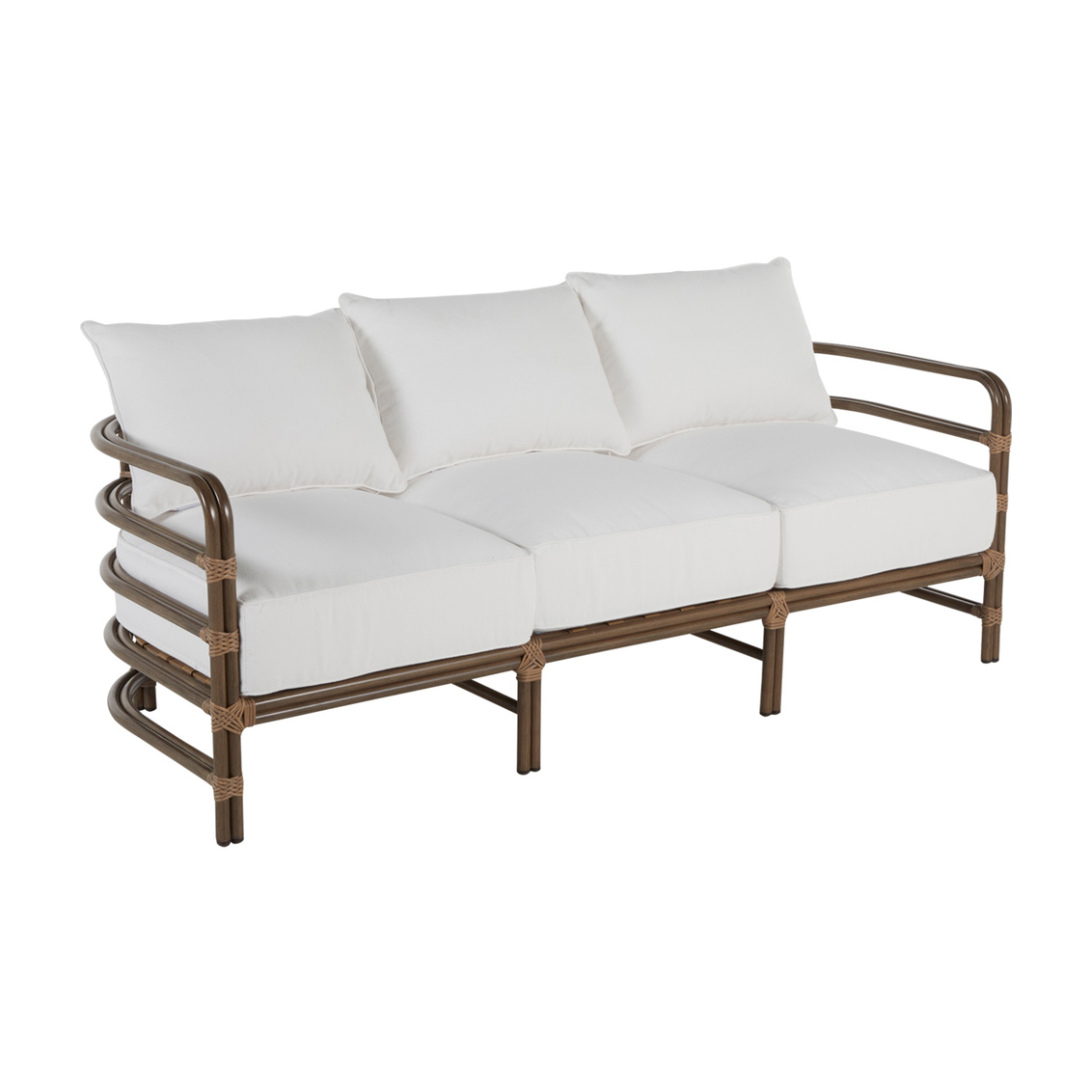 malibu sofa in burlap/oak – frame only product image