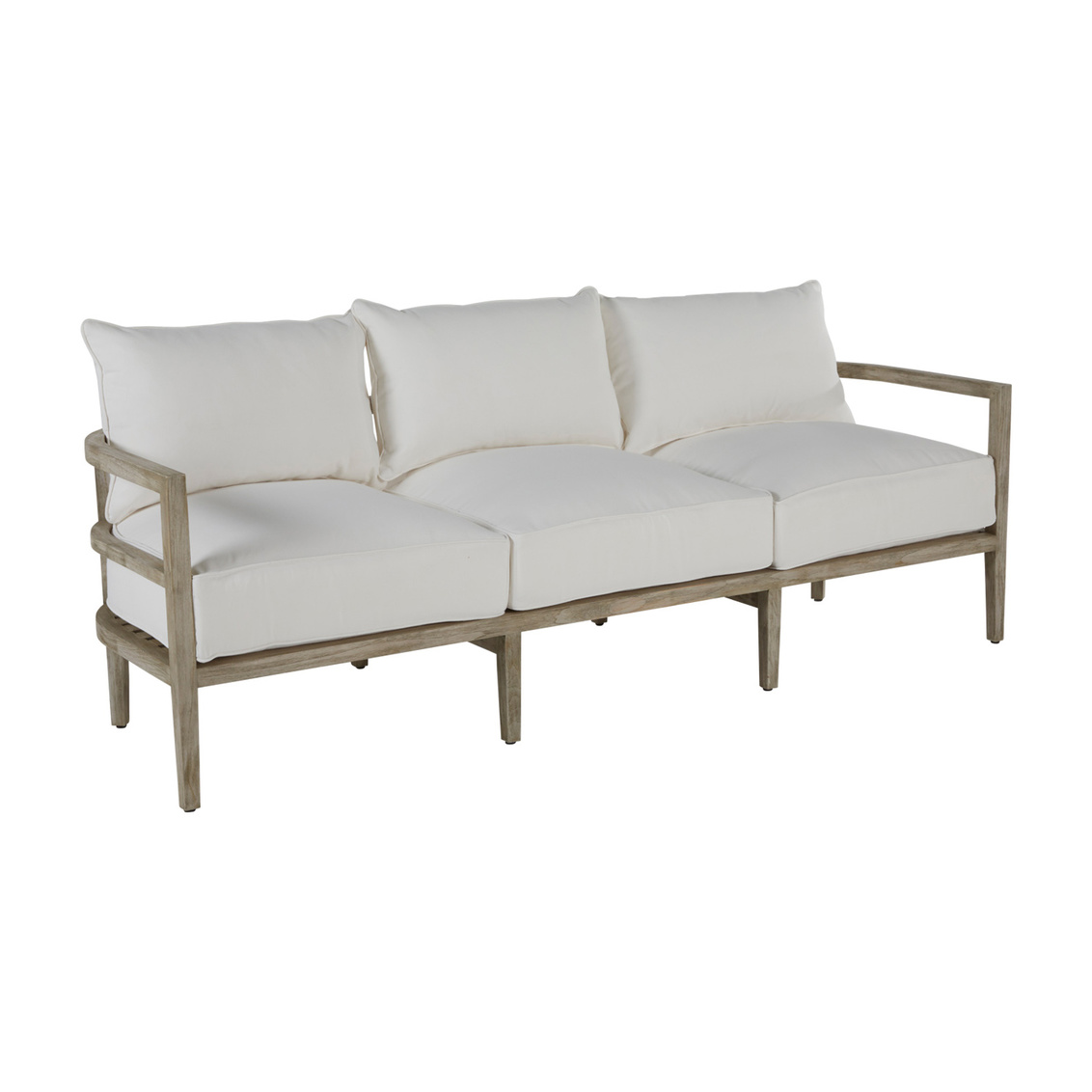 santa barbara teak sofa in oyster teak – frame only product image