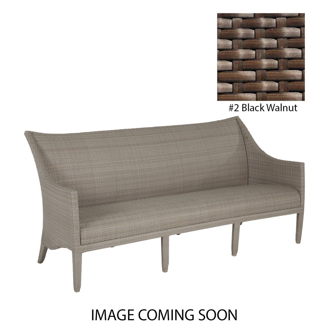 athena plus woven sofa in black walnut product image