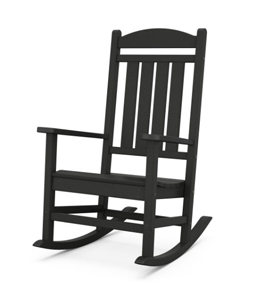 presidential rocking chair in black
