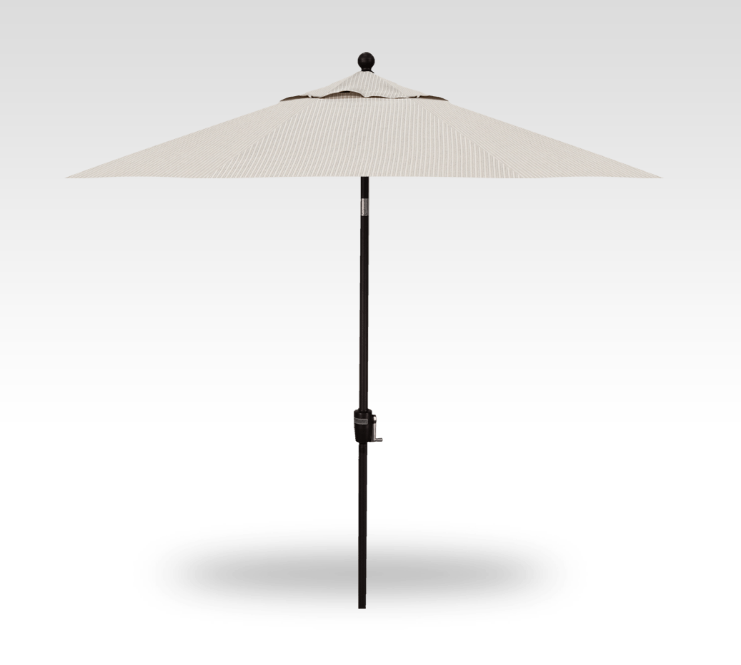 9′ atlantic beachwood push-button tilt umbrella – black frame thumbnail image