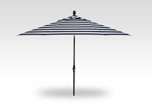 11 kinzie coal stripe collar tilt umbrella – black frame