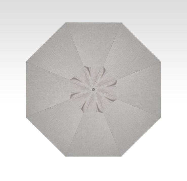 9′ cast silver push-button tilt umbrella – anthracite frame thumbnail image
