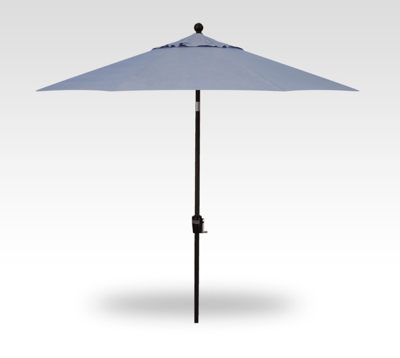 9′ cast ocean push-button tilt umbrella – black frame thumbnail image