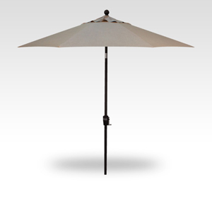 9′ cast ash push-button tilt umbrella – black frame