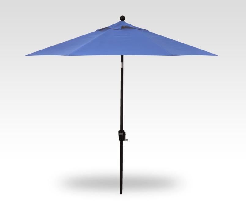9 sky blue push-button tilt umbrella – black frame product image