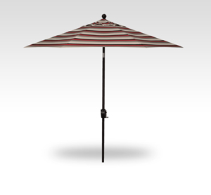 9 churchill rouge push-button tilt umbrella – black frame