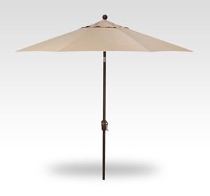 9 frequency sand push-button tilt umbrella – bronze frame