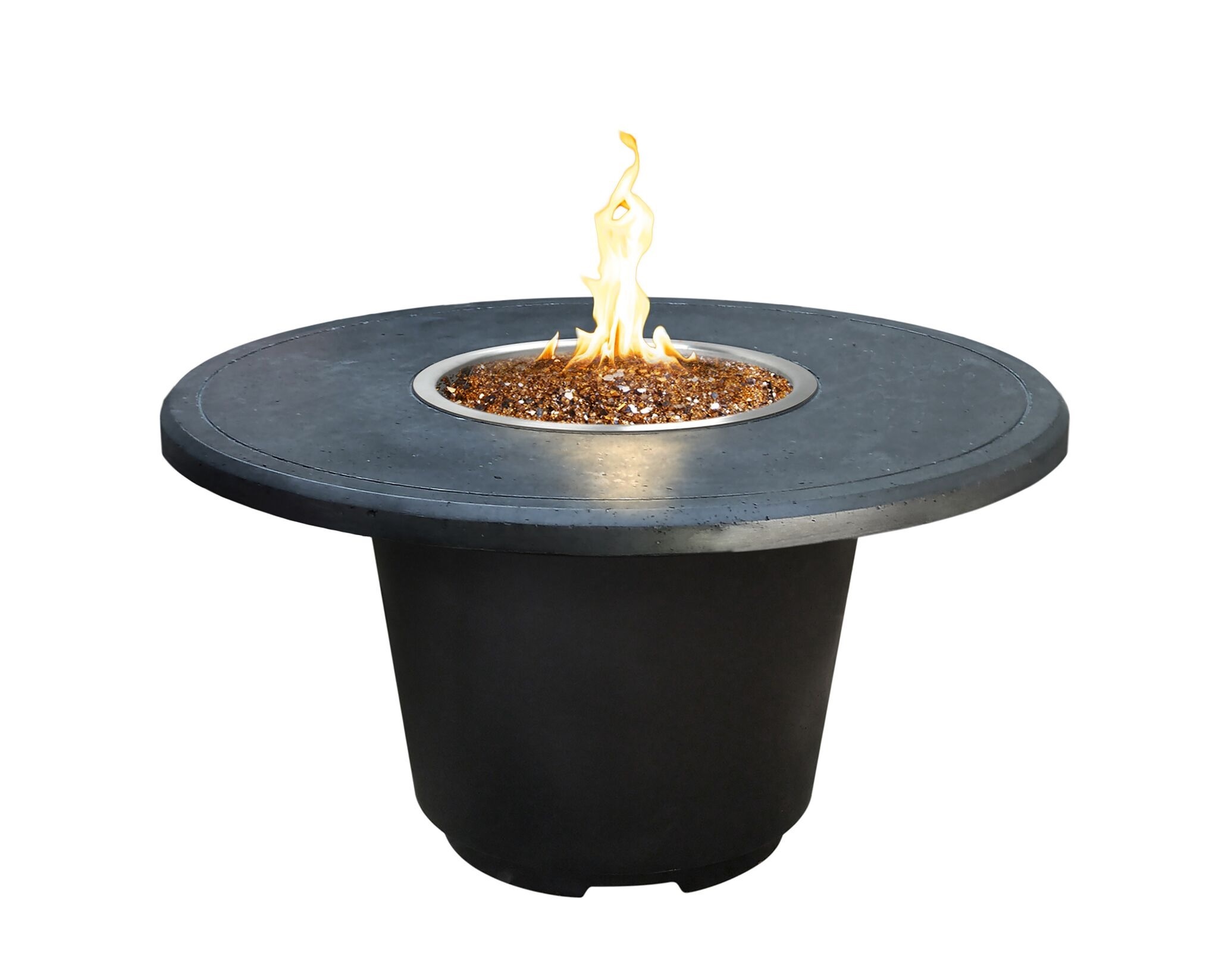 cosmopolitan round firetable – black lava – lp product image