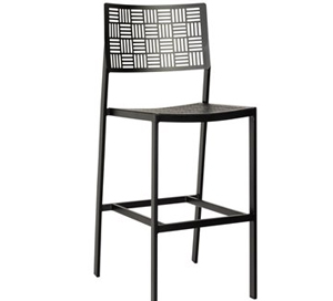 new century armless bar stool – smooth black