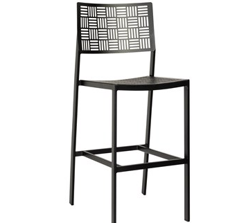 new century armless bar stool – smooth black product image