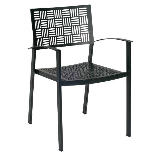 new century arm chair – smooth black product image