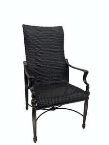 bel air woven dining chair – mahogany