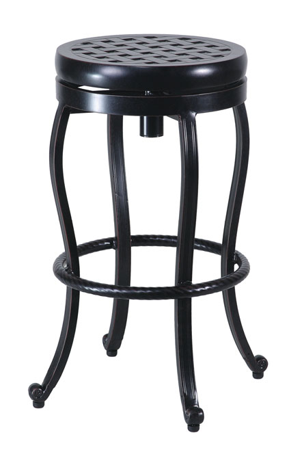 backless swivel bar stool – midnight gold product image