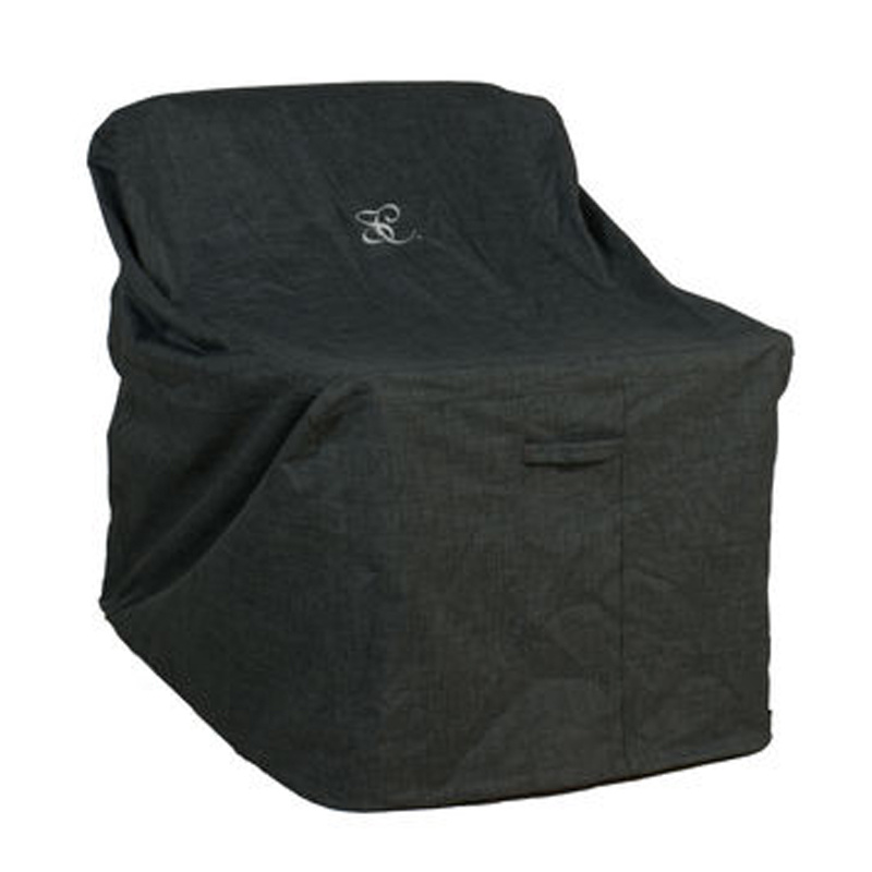 low back lounge chair cover in heather gray product image