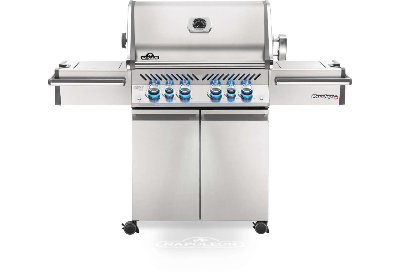 “prestige pro 500 natural gas grill with infrared rear and side burners, stainless steel” thumbnail image