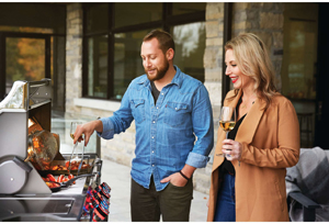 prestige pro 500 natural gas grill with infrared rear and side burners, stainless steel thumbnail
